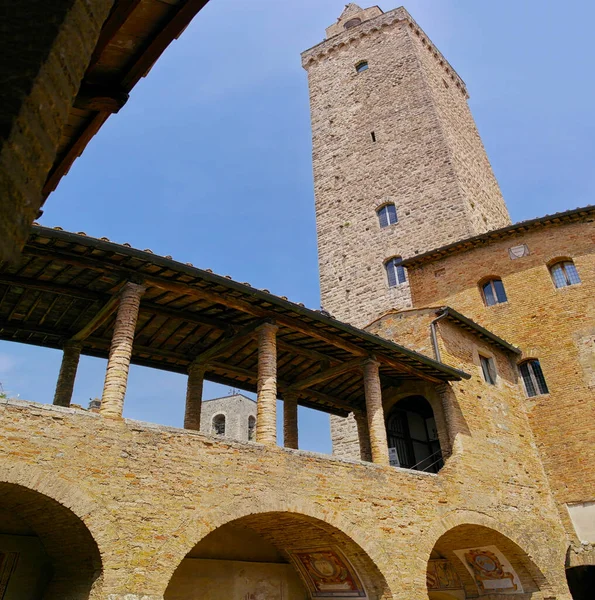 Der Blick Auf San Gimignano Toskana Italien — Stockfoto