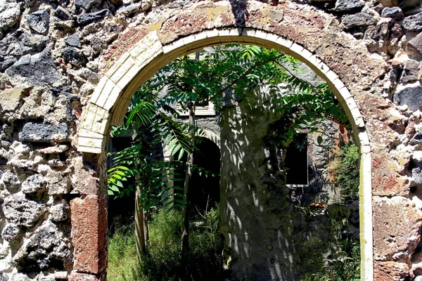 Old Stone Wall Window — Stock Photo, Image