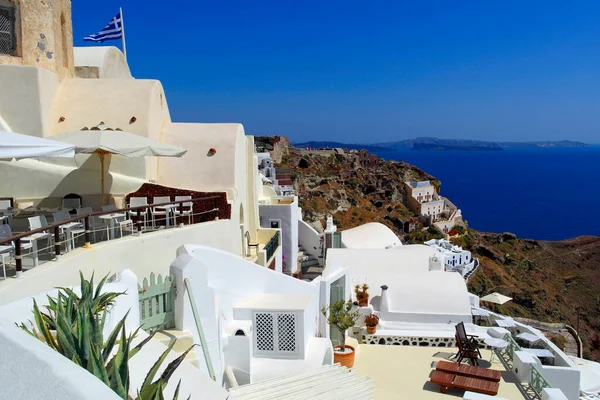 Красивая Архитектура Острова Санторини Греция — стоковое фото