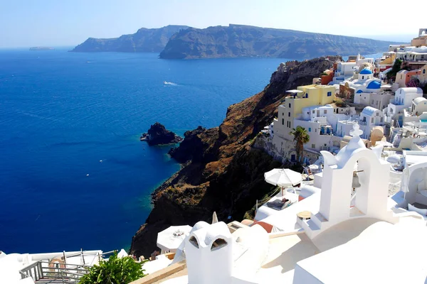 Hermosa Vista Isla Santorini Grecia —  Fotos de Stock