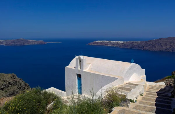 View Greek Island Santorini — Stock Photo, Image