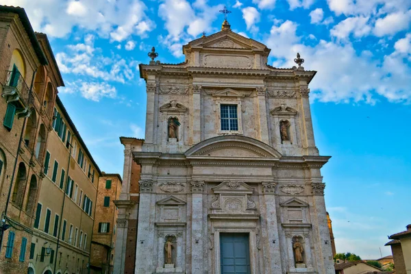 Chiesa Santa Maria Provenzano Siena Toscana Itália — Fotografia de Stock