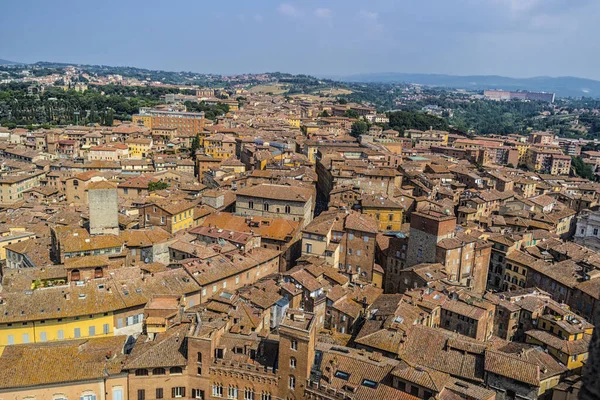 シエナの街のトップビュー トスカーナ州 イタリア — ストック写真