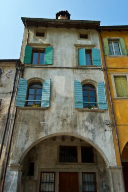 Serravalle.23 Nisan 2017 Vittorio Veneto, Treviso - İtalya