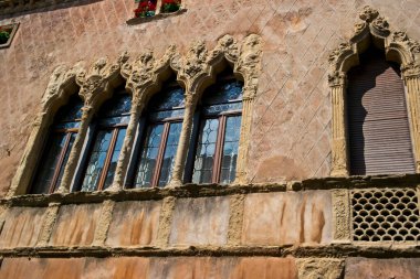 İtalya 'nın Padua kentindeki Via Roma' da bulunan antik bir sarayın ayrıntıları