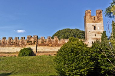 Castelfranco Veneto 'nun ortaçağ duvarları, Treviso - İtalya
