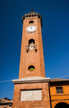 Comacchio 'daki Saat Kulesi, Emilia Romagna - İtalya