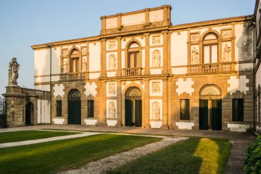 Monselice 'deki Villa Duodo manzarası, Padua, Veneto - İtalya