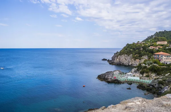 Vista Playa Talamone Toscana Italia — Foto de Stock