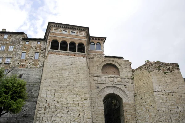 Boog Van Augustus Etruskische Boog Perugia Italië — Stockfoto