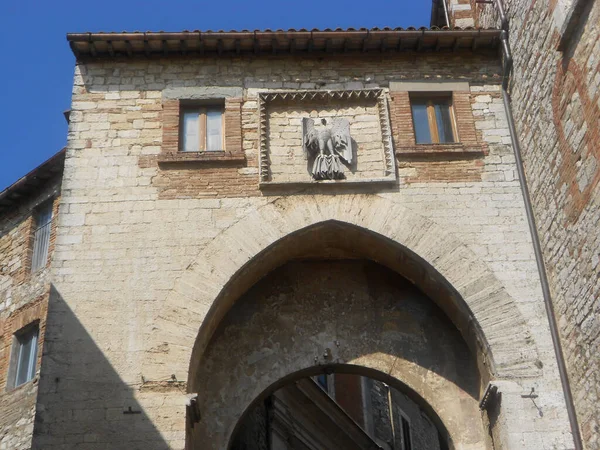 Puerta Ciudad Todi Umbría Italia —  Fotos de Stock