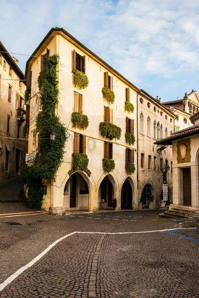 Treviso Daki Asolo Köyünün Romantik Tarihi Binası Ocak 2018 Asolo — Stok fotoğraf