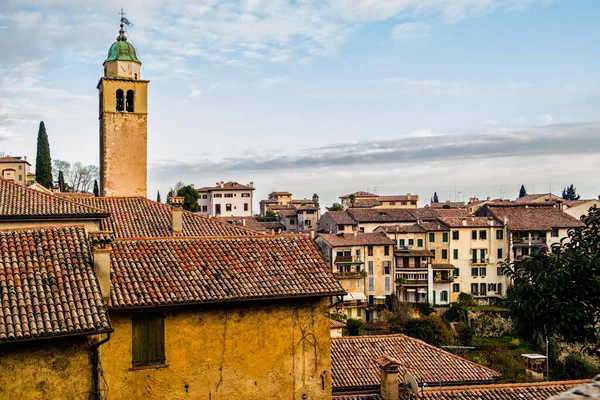 Veneto Treviso Talya Daki Asolo Köyünün Antik Evlerine Bakın — Stok fotoğraf