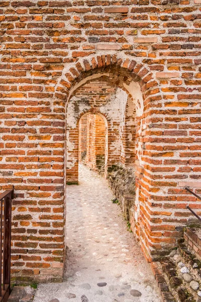 Цегляні Стіни Арками Дороги Cittadella Провінції Падуя Венето Італія — стокове фото