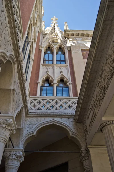 Janelas Decoradas Palazzo Pedrocchi Pádua Veneto Itália — Fotografia de Stock