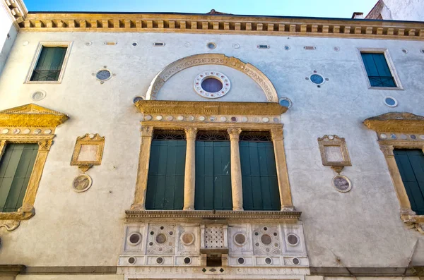 Vooraanzicht Van Een Oud Paleis Padua Veneto Italië — Stockfoto