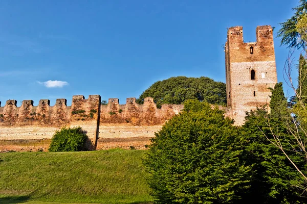 Vue Sur Les Remparts Médiévaux Castelfranco Veneto Trévise Italie — Photo