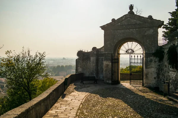 Entrada Que Leva Sete Pequenas Igrejas Monselice Pádua Itália — Fotografia de Stock