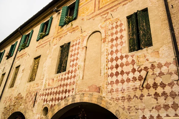 Gebouw Van Een Oud Huis Treviso Veneto Italië — Stockfoto