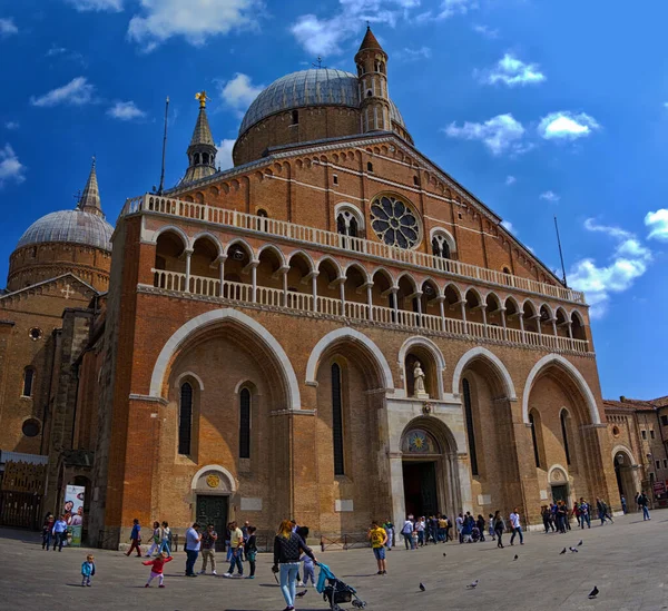 Vista Basílica Santo Antônio Pádua Abril 2017 Pádua Veneto Itália — Fotografia de Stock