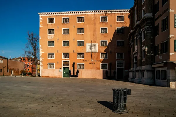 Vista Del Museo Historia Naval Venecia Enero 2018 Venecia Véneto — Foto de Stock