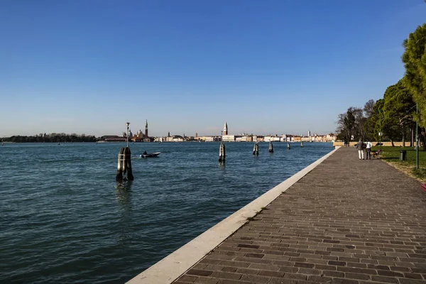 Vista Sobre Lagoa Veneza Veneto Itália — Fotografia de Stock