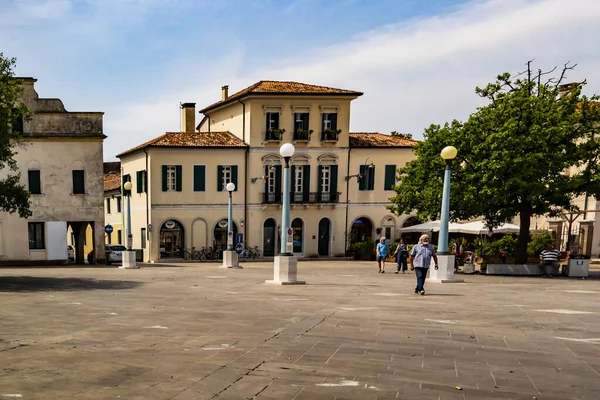 Vista Sobre Plaza Noale Junio 2018 Noale Venecia Italia —  Fotos de Stock