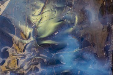 Sıvı plastik efektli soyut mavi arkaplan