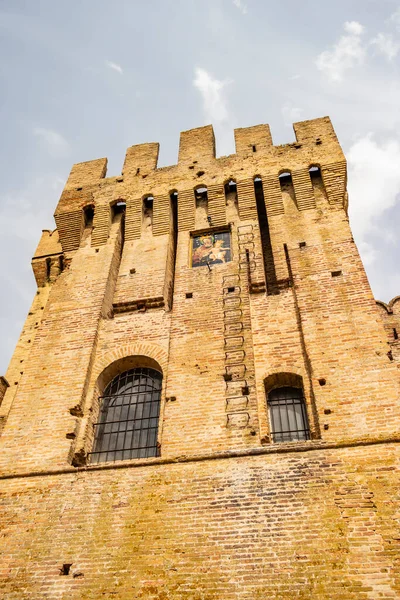 Vista Sobre Castillo Offagna Marcas Italia —  Fotos de Stock