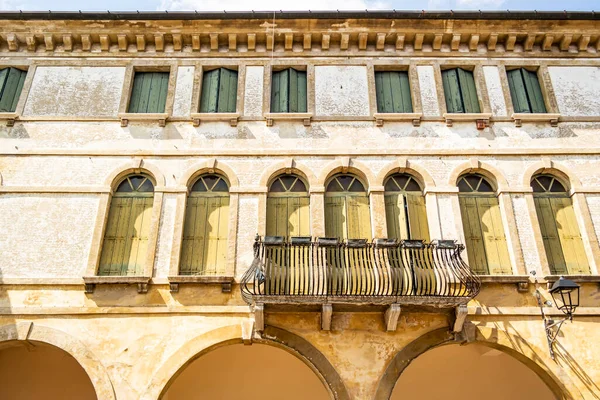 Façade Ancien Palais Situé Conegliano Trévise Italie — Photo