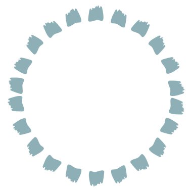 Karlı dağların çerçevesi. Noel kutlama sezonu boş çerçeve kutusu. El çizimi vektör çizimi beyaz arkaplanda izole edildi