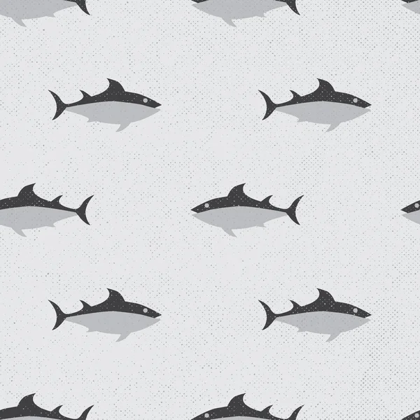 Tuńczyk Bez Szwu Wzór Grunge Tle — Wektor stockowy