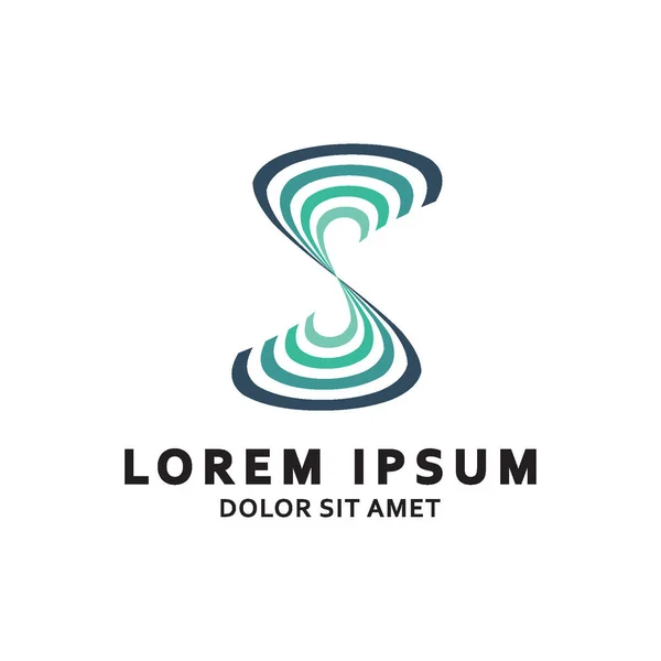  Alfabenin S harfi logo vektörü
