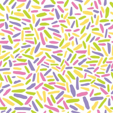 Kusursuz desenli, beyaz arkaplanlı soyut süs.