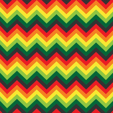 Kusursuz desenli zigzag süsü Afrika arka plan renginde