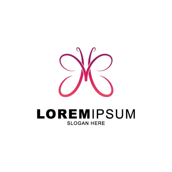 Kelebek simgesi logosu güzel bir renkte
