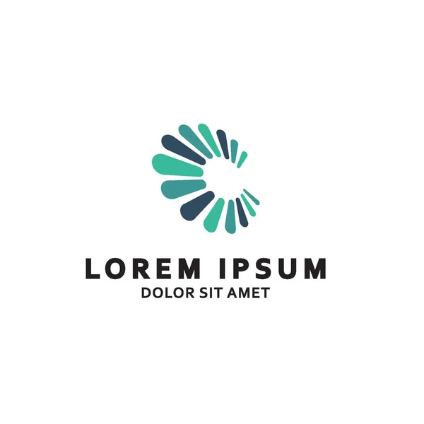 Satır şekilli C harfi logo tasarımı