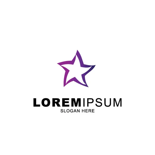 mor eğimli yıldız logosu