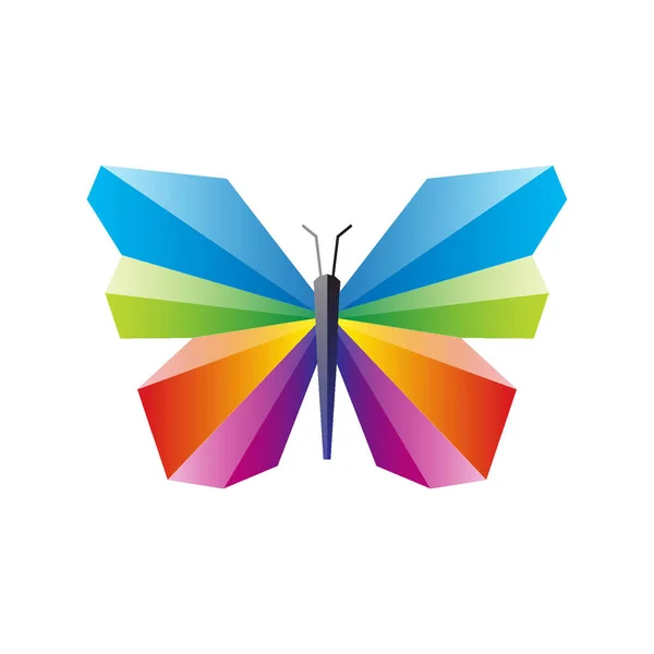 Butterfly Logo Gradient Colorful Style — Wektor stockowy