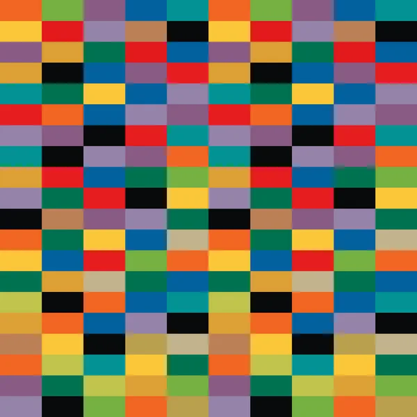 Abstrakcyjny Pozioma Mozaika Bezszwowy Wzór Pięknym Kolorem — Wektor stockowy