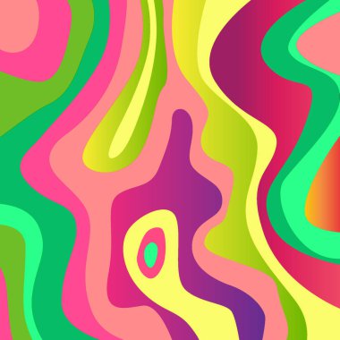  Soyut dalga şekli arkaplanı güzel derecelendirme açık yeşil ve pembe