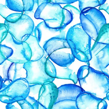 Suluboya kusursuz soyut desen 