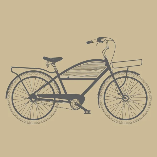 Old classic bicycle vintage — Stock Vector