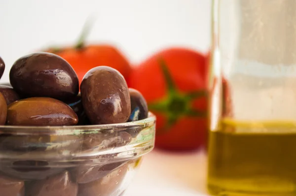 Греческий салат с оливками — стоковое фото