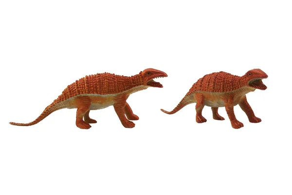 Izolované dinosaur hračky Foto. — Stock fotografie