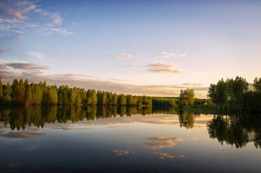 Kaluga Gölü Gökyüzü Günbatımı