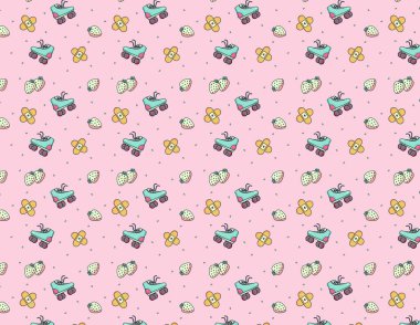 Patenli ve çilekli şirin eski model.