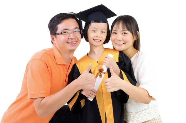 Gelukkig aziatisch familie — Stockfoto