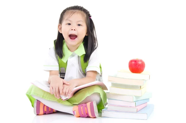 Menina da escola asiática — Fotografia de Stock