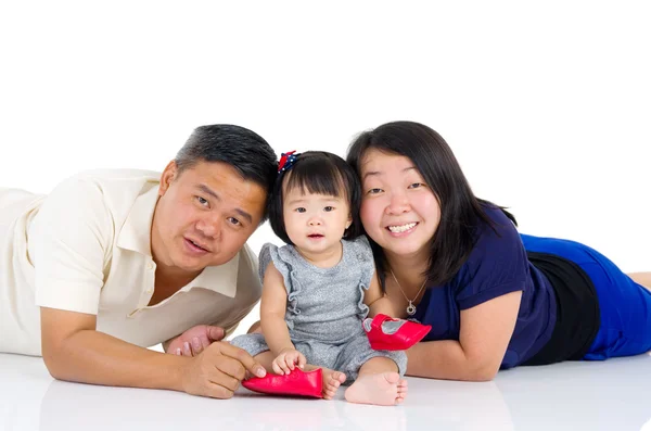 幸せなアジアの家族 — ストック写真